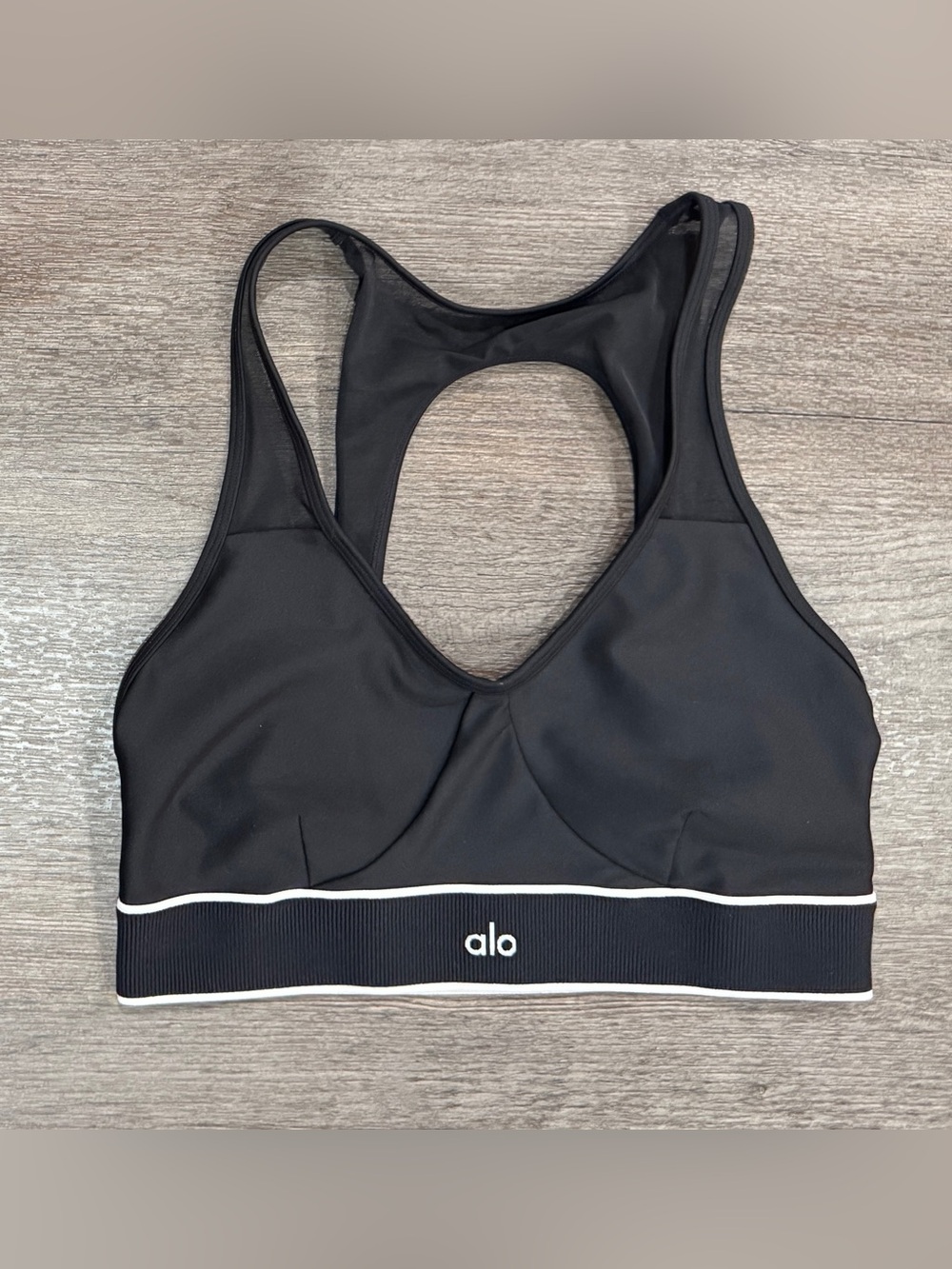 ALO Yoga Airlift Mesh Darling bra black size Large